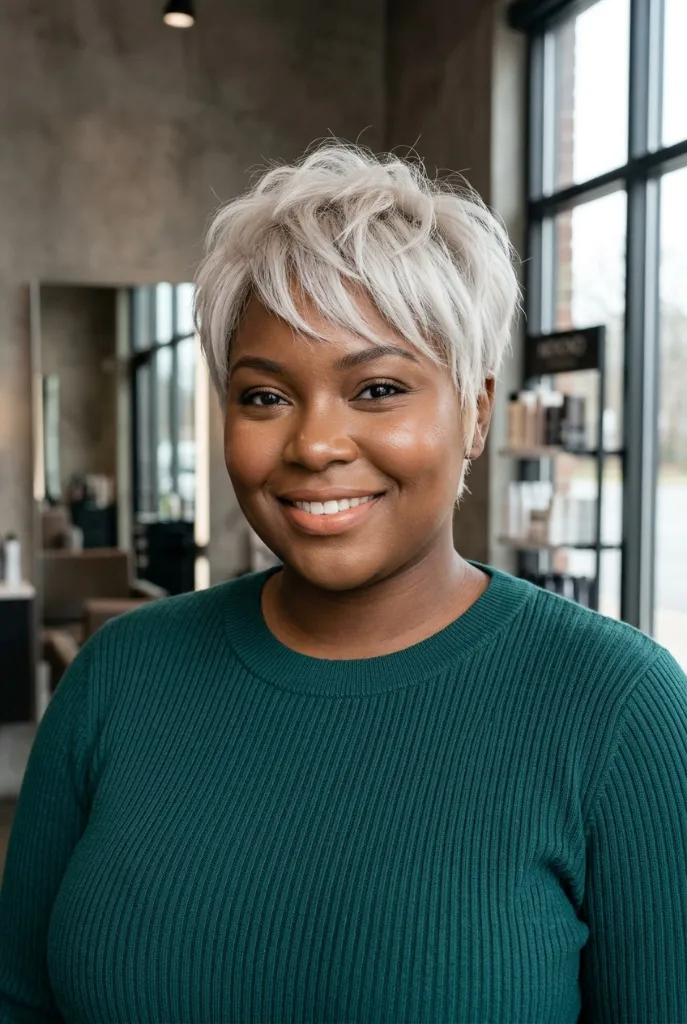 Platinum Textured Pixie