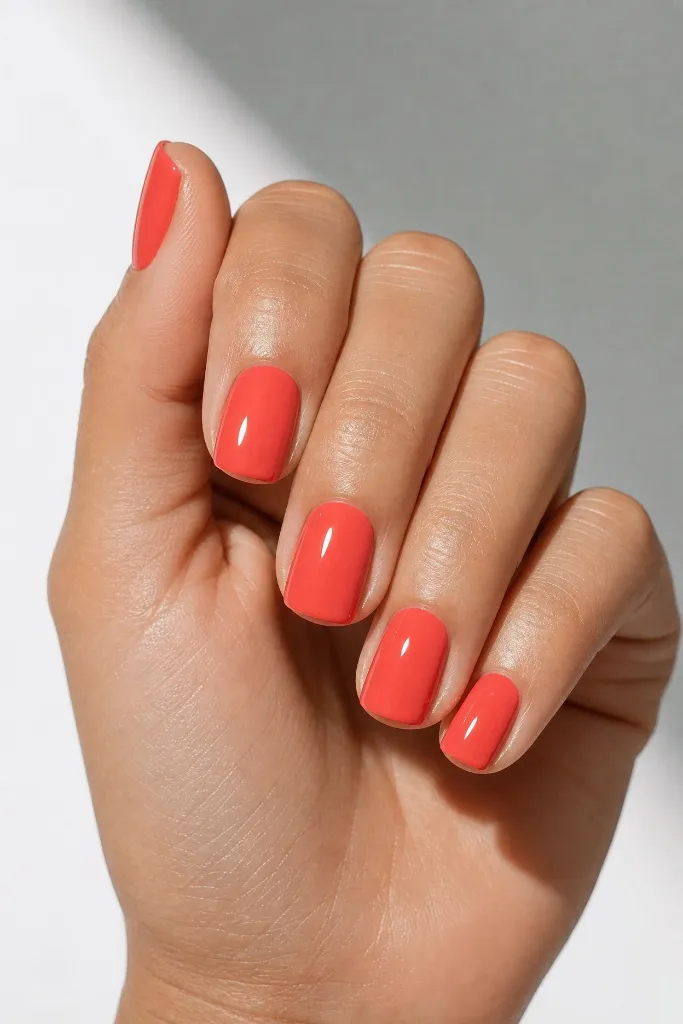 Light Summer Nails 2026 Coral Crush Nails With Juicy Summer Confidence