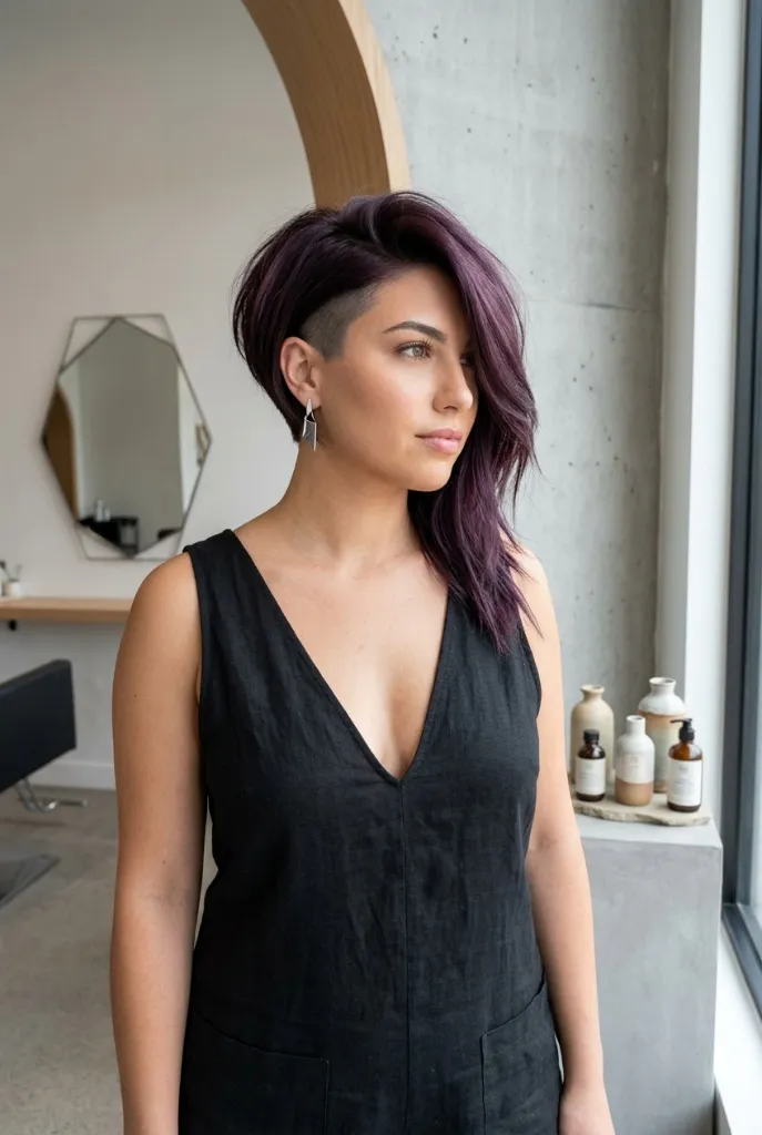 Edgy Undercut Shag