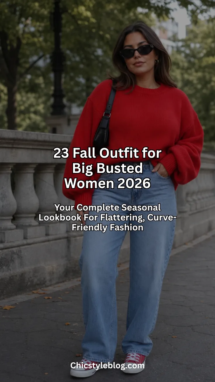 Fall Outfit Ideas for Big Busted Women 2026