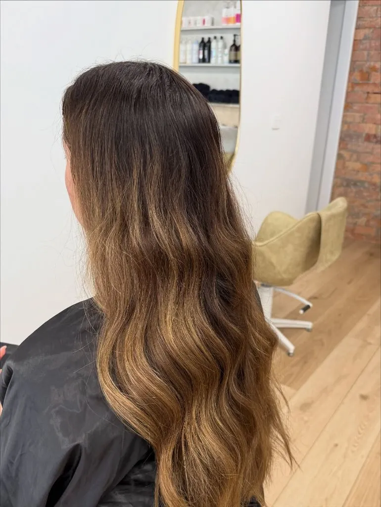 Fall Brunette Hair Colour 2026 Natural Brunette Ombré with Soft Golden Ends