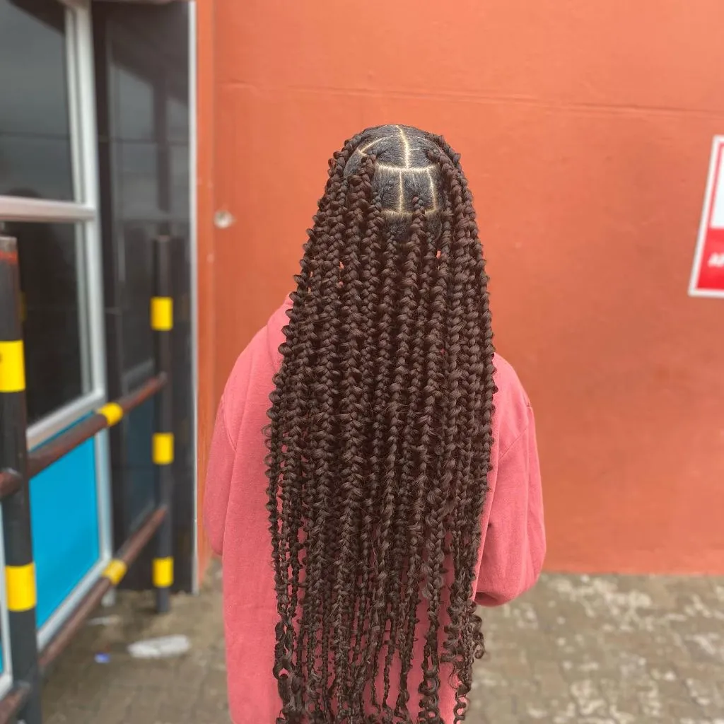 Butterfly Braids Hairstyle 2026 Knotless Box Braids with Curly Bohemian Ends