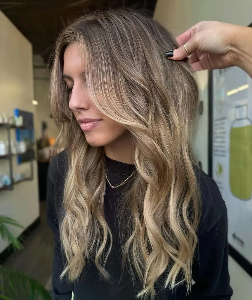 Fall Hairstyles for Long Hair 2026 Bronde Balayage with Lived-In Texture and Root Depth
