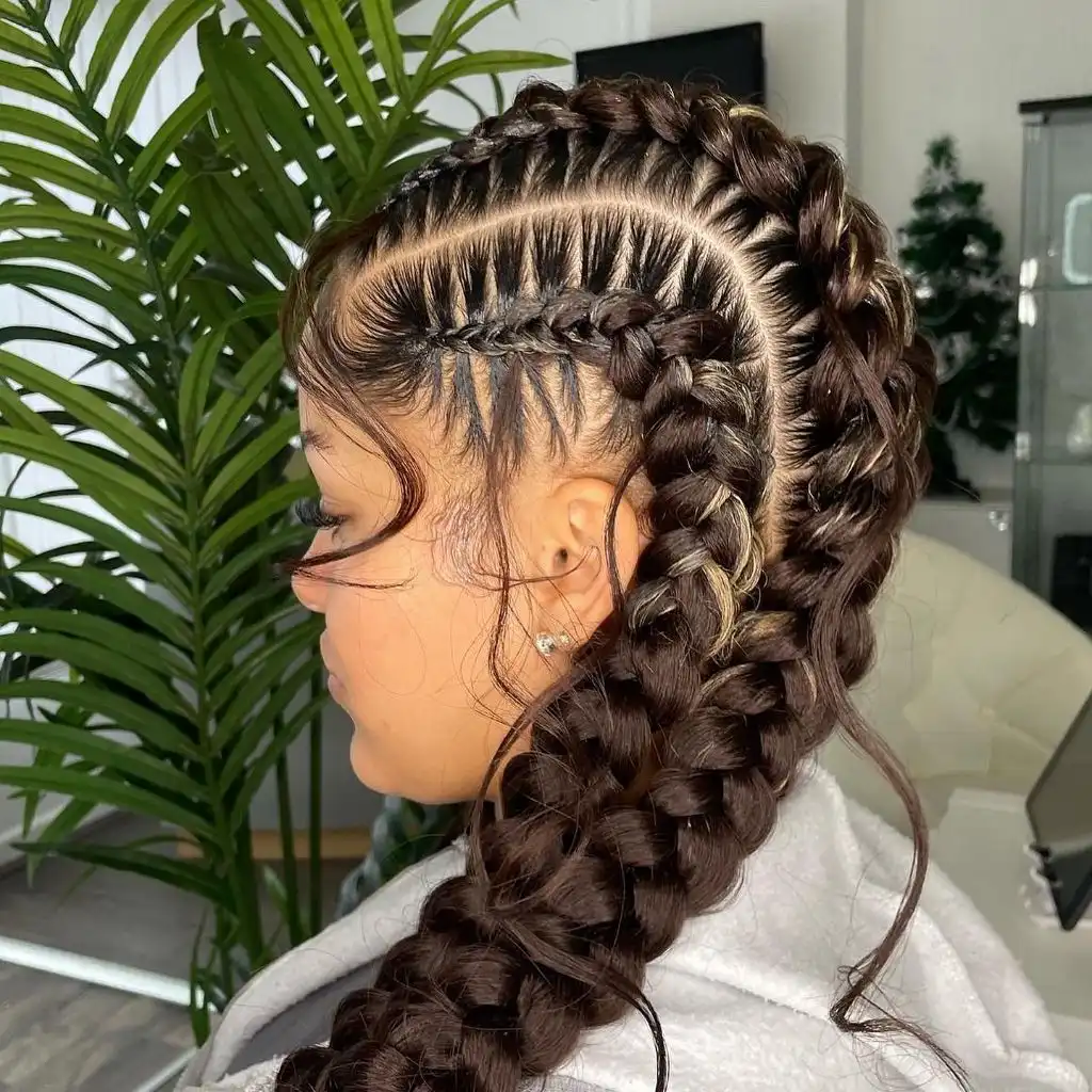 Butterfly Braids Hairstyle 2026 Dutch-Inspired Butterfly Braids with Rich Brunette Depth