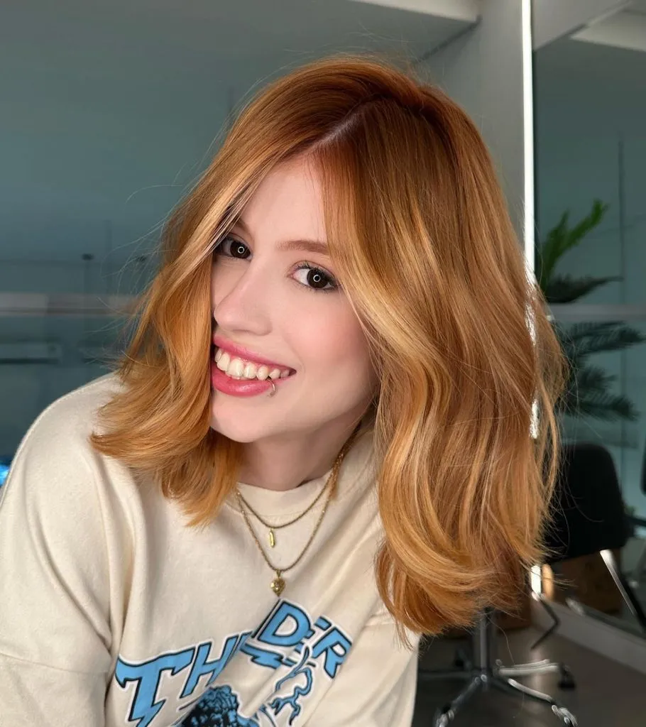 Fall Blonde Hair Colour 2026 Copper Ginger Bob with Soft Waves and Natural Dimension