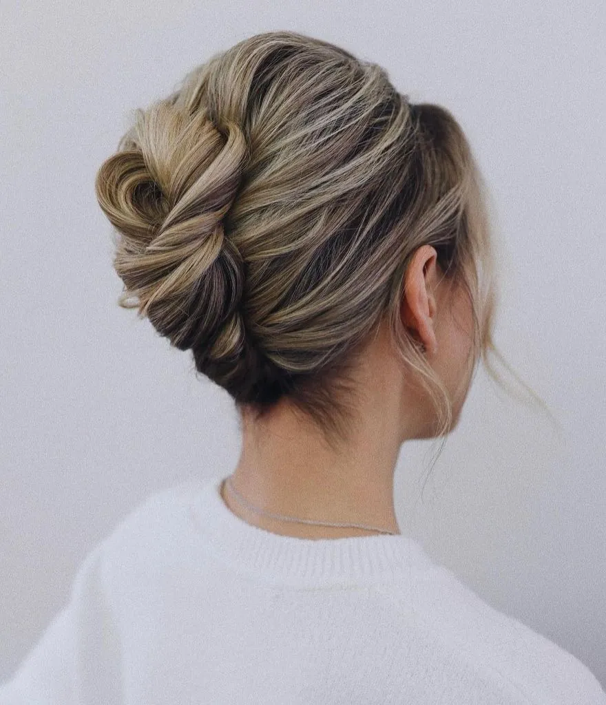 Fall Hairstyles for Office 2026 Elegant French Twist with Effortless Volume