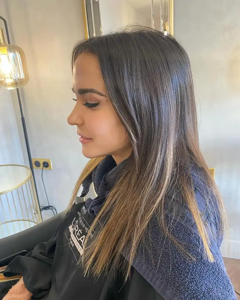 August Hairstyles And Color Ideas 2026 Cool Brunette With Subtle Ashy Highlights For A Sleek Straight Look