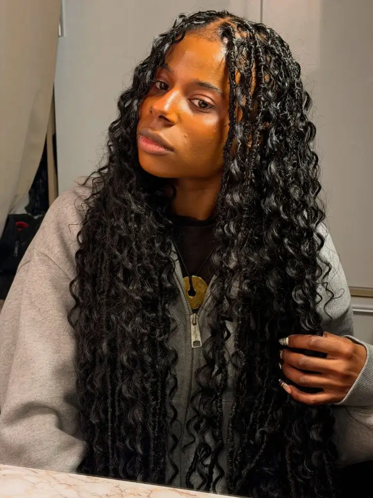 Locs Hairstyles for Black Women 2026 Long Bohemian Goddess Locs with Cascading Curls