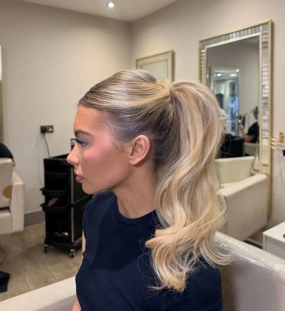 Fall Hairstyles for Office 2026 Voluminous High Ponytail with Smooth Siren Finish