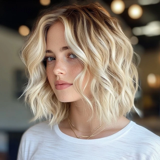 Sun-Kissed Blonde Beach Waves