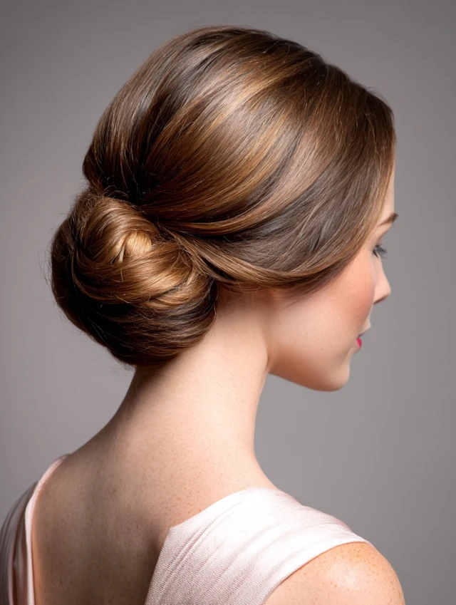Low Chignon Bun