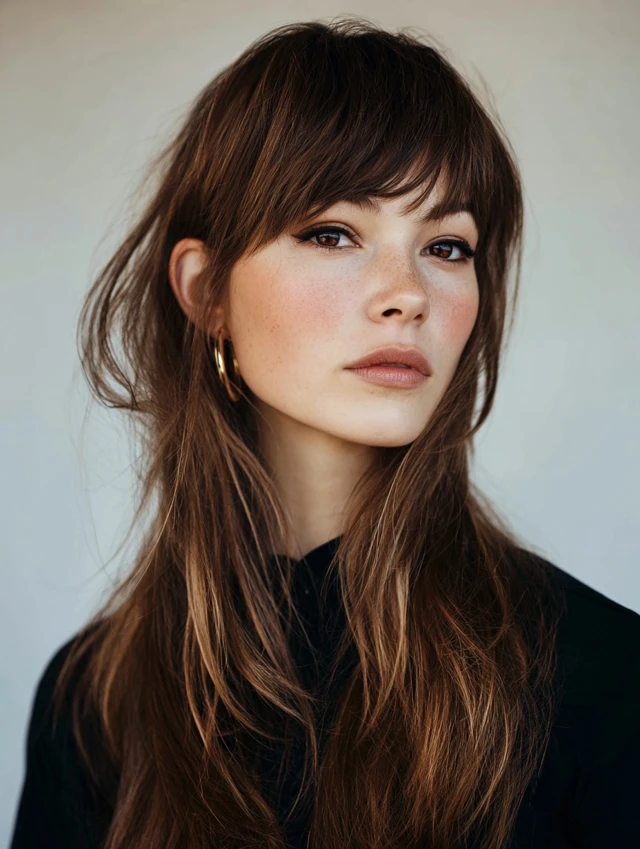 Soft Wispy Bangs hairstyle