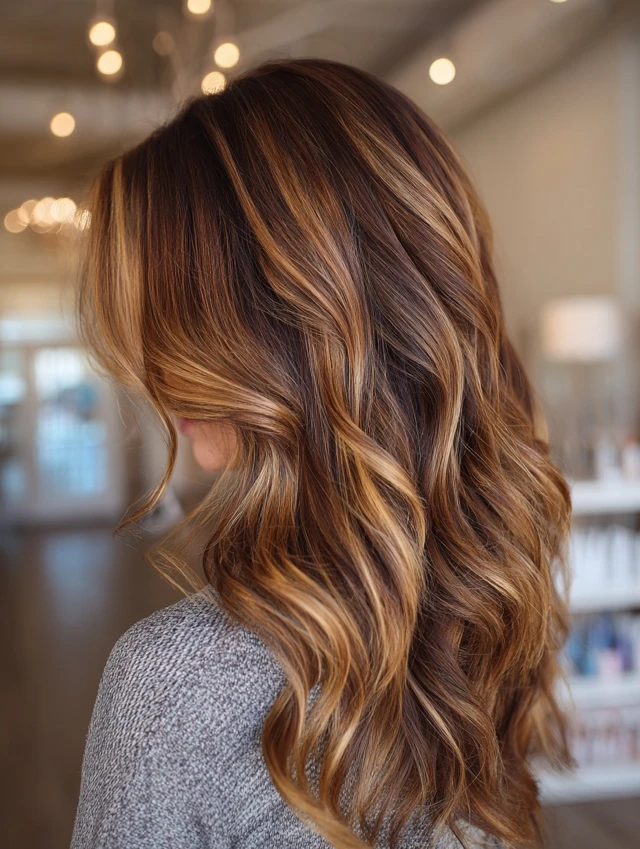 Warm Honey Balayage inspiration photo