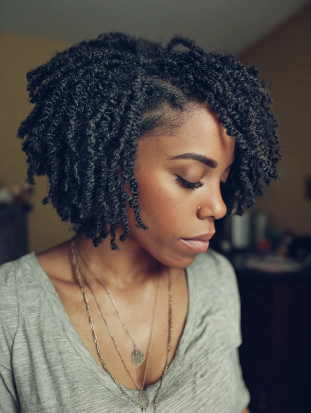 Mini Twists in a Side Ponytail hairstyle photo