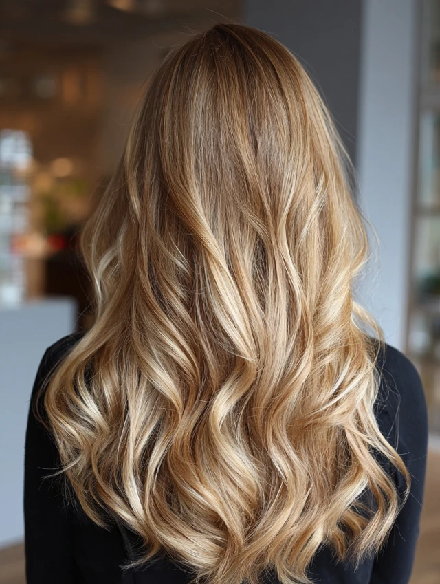 Honey Blonde Balayage hairstyle