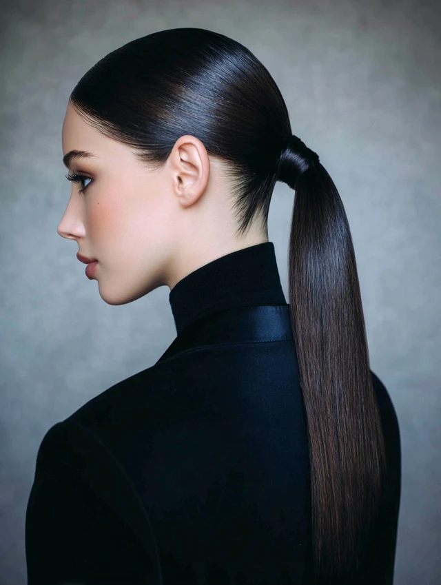 Sleek Low Ponytail hairstyle