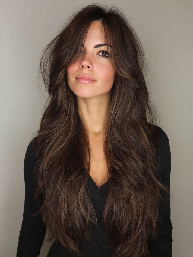 Long Face-Framing Layers hairstyle