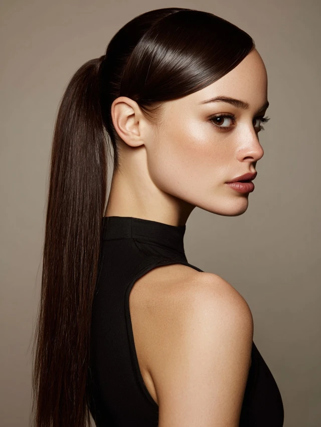 Sleek High Ponytail photo