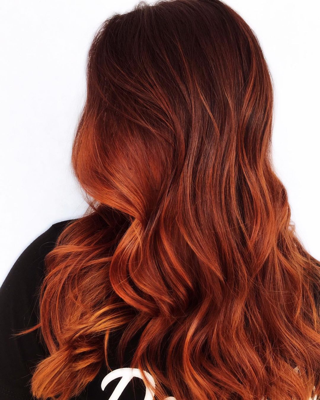 Dark Copper with Bright Copper Babylights red hair color