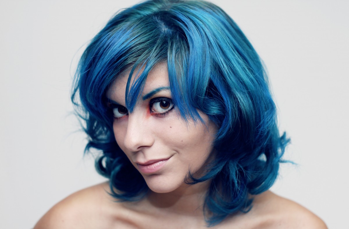 Azure Blue with Bangs hairstyle photo