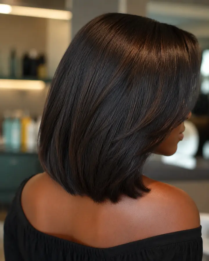 Chocolate-Tinted Black Bob