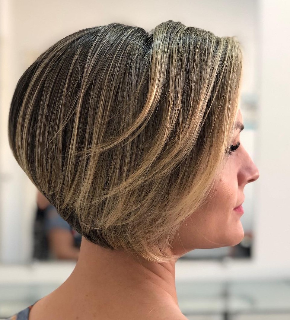 Short Stacked Bob for Straight Hair stacked bob haircut