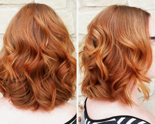 Rich ginger body wave at medium length