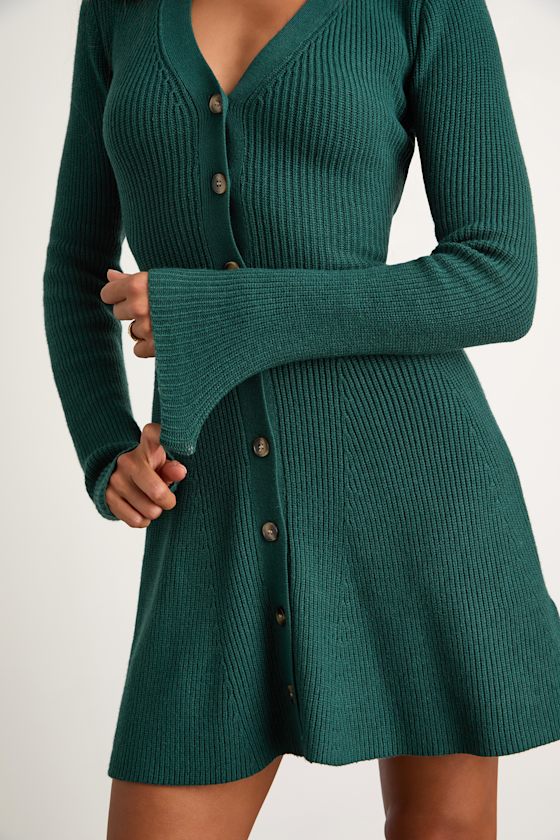 Jewel-Tone Knit Dress
