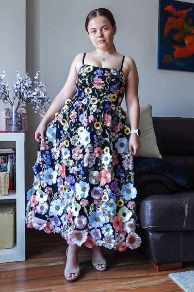 Floral Midi Dress for Brunch and Dates capsule wardrobe outfit