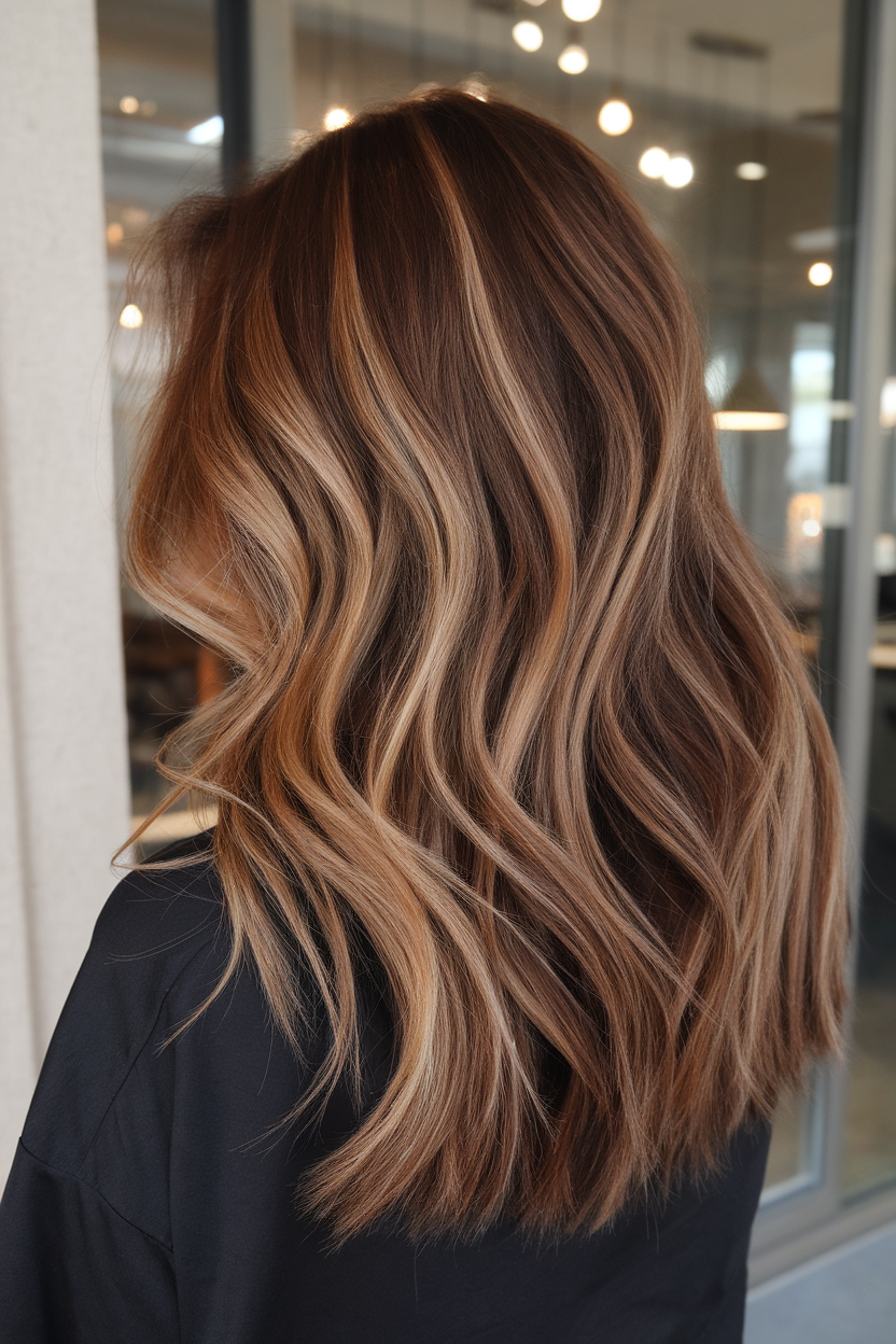 Warm Bronze Money Piece hairstyle photo