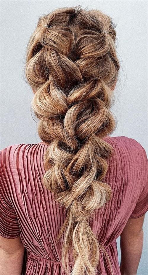 Bubble Braid on Long Hair hairstyle inspiration photo