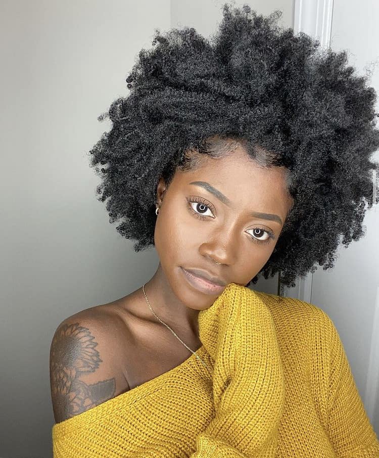Sculpted Rounded Afro for Everyday Wear 4c hair style