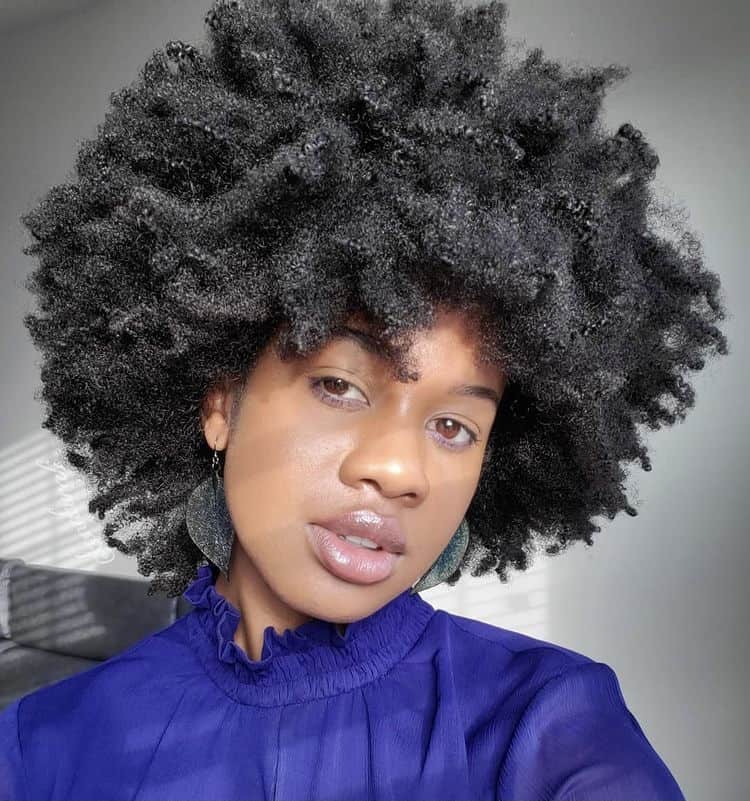 Full, Free-Form 4C Fro 4c hair style