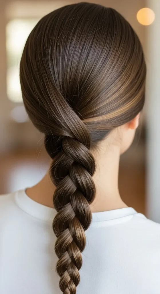 Classic Long Three-Strand Braid hairstyle inspiration photo