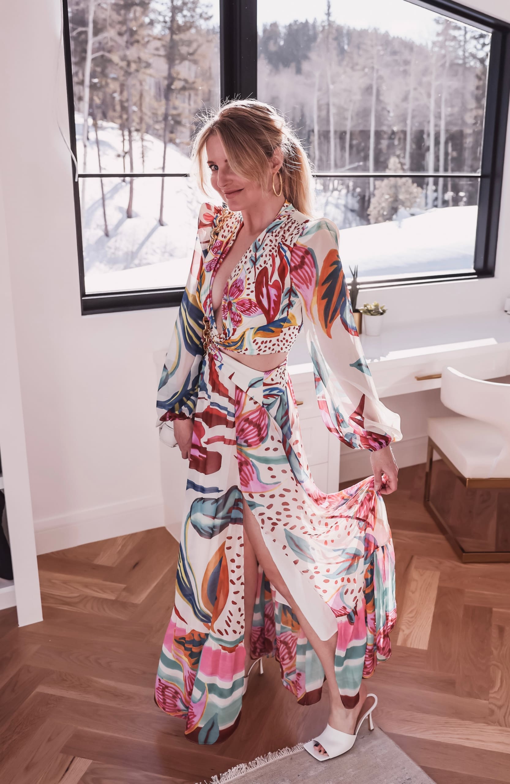 Floral Beach Maxi Dress dress outfit idea
