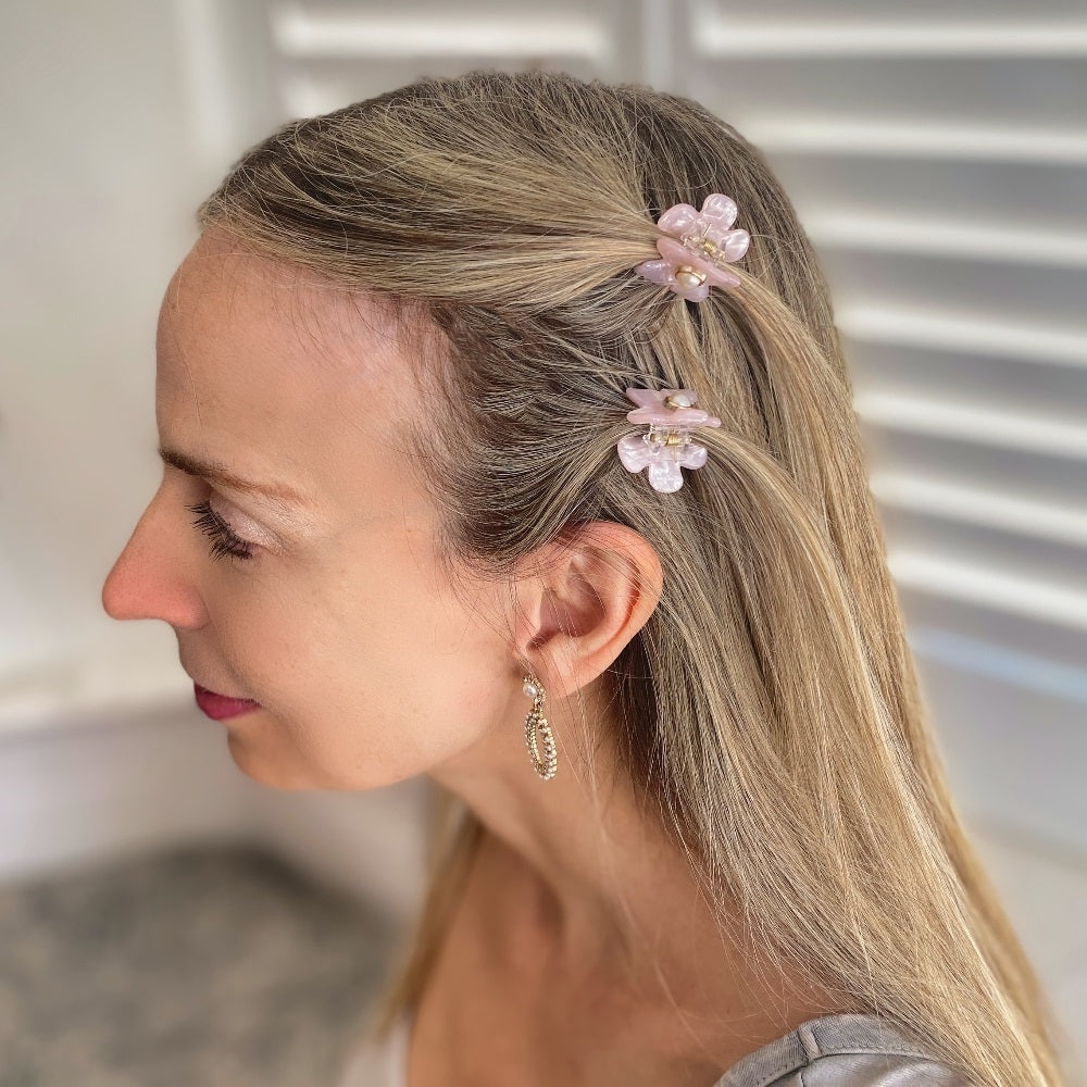 Small petite claw clips for fine hair