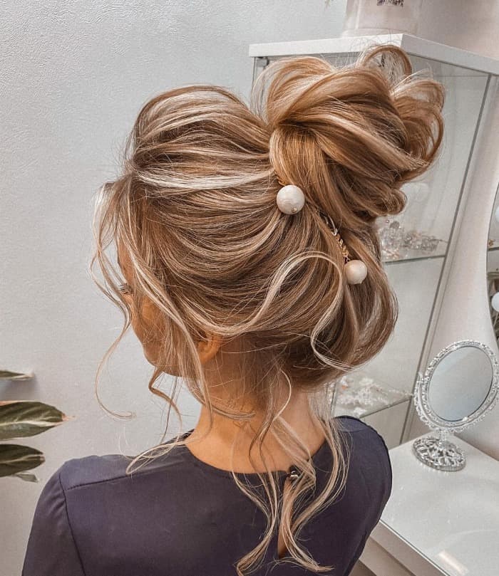 Textured High Bun