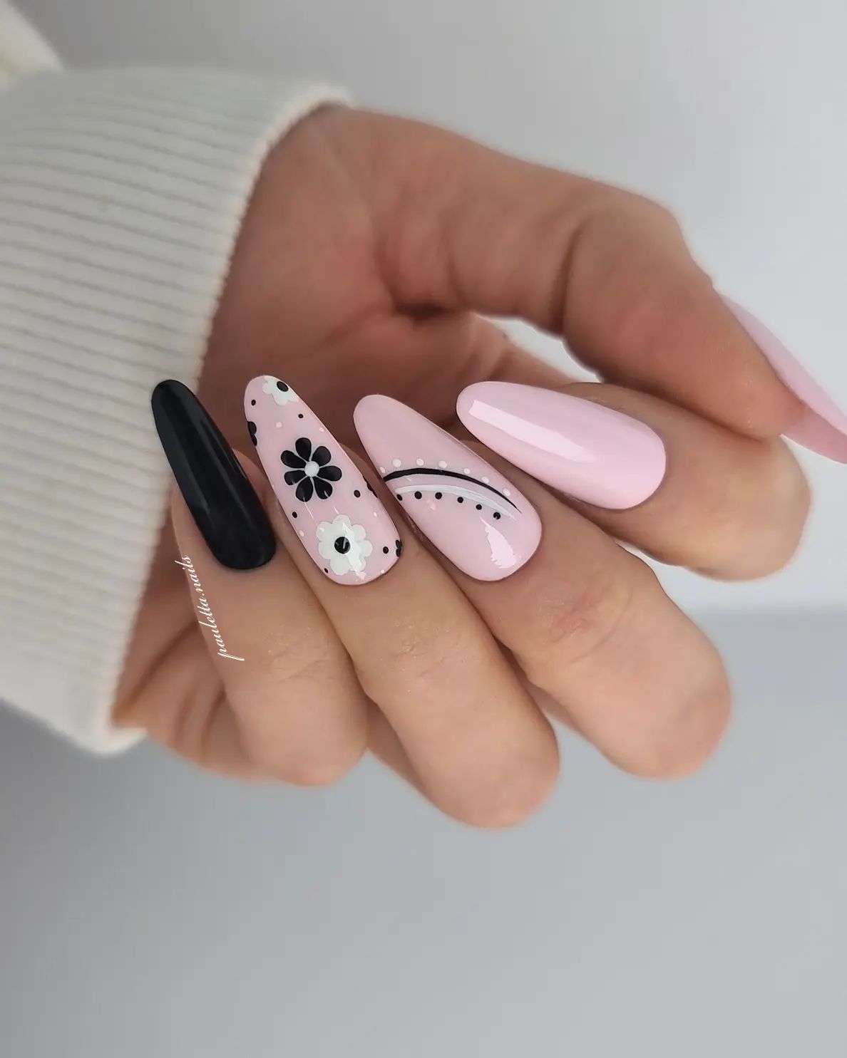 Black and Pink Pastel Accents photo