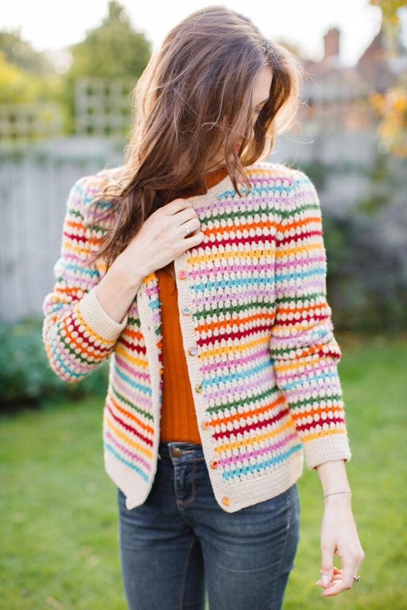 Playful crochet crop top boho outfit
