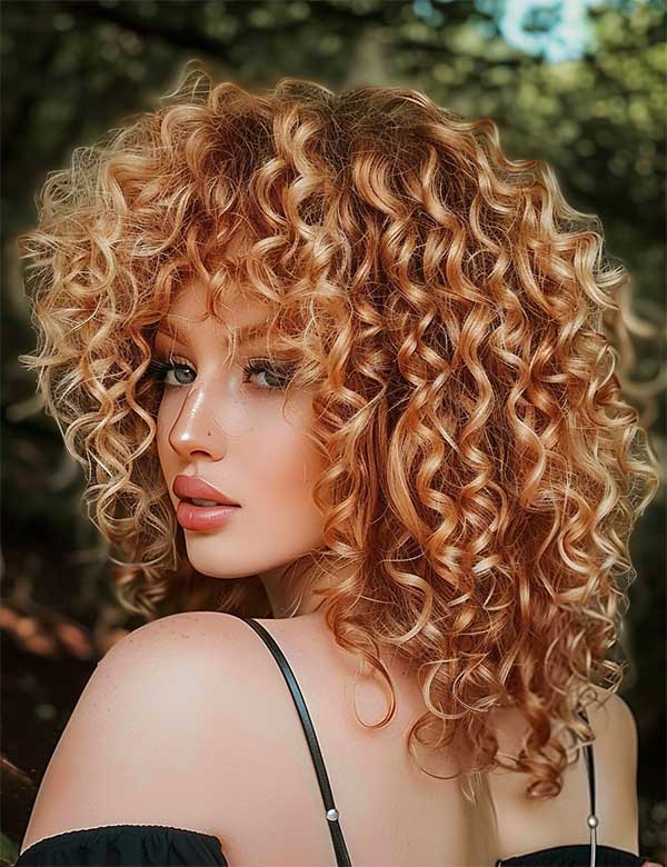 Strawberry Blonde Curly Hair