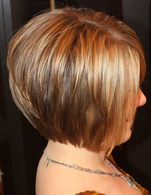 Sleek straight bob at chin length short hair hairstyle