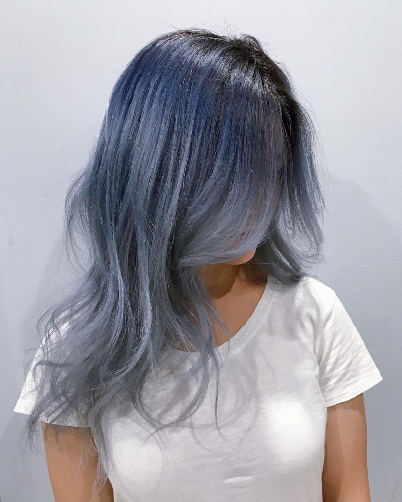 Smoky Denim Ombré hairstyle photo