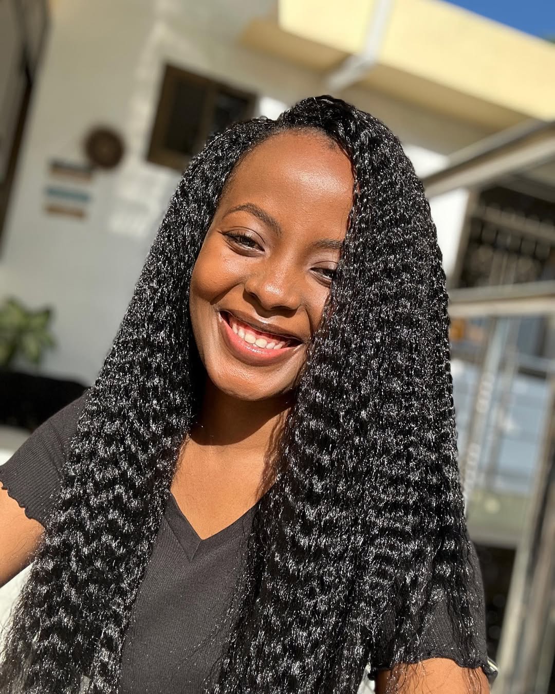 Straight Yaki Crochet Braids - crochet braid hairstyle