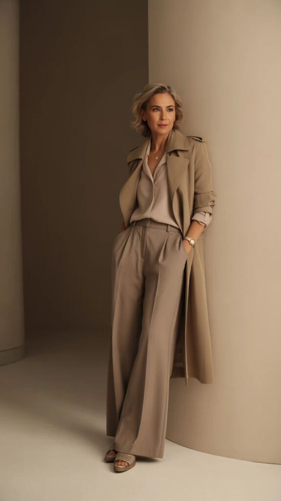 Soft Fall Layers in Neutrals Japan outfit