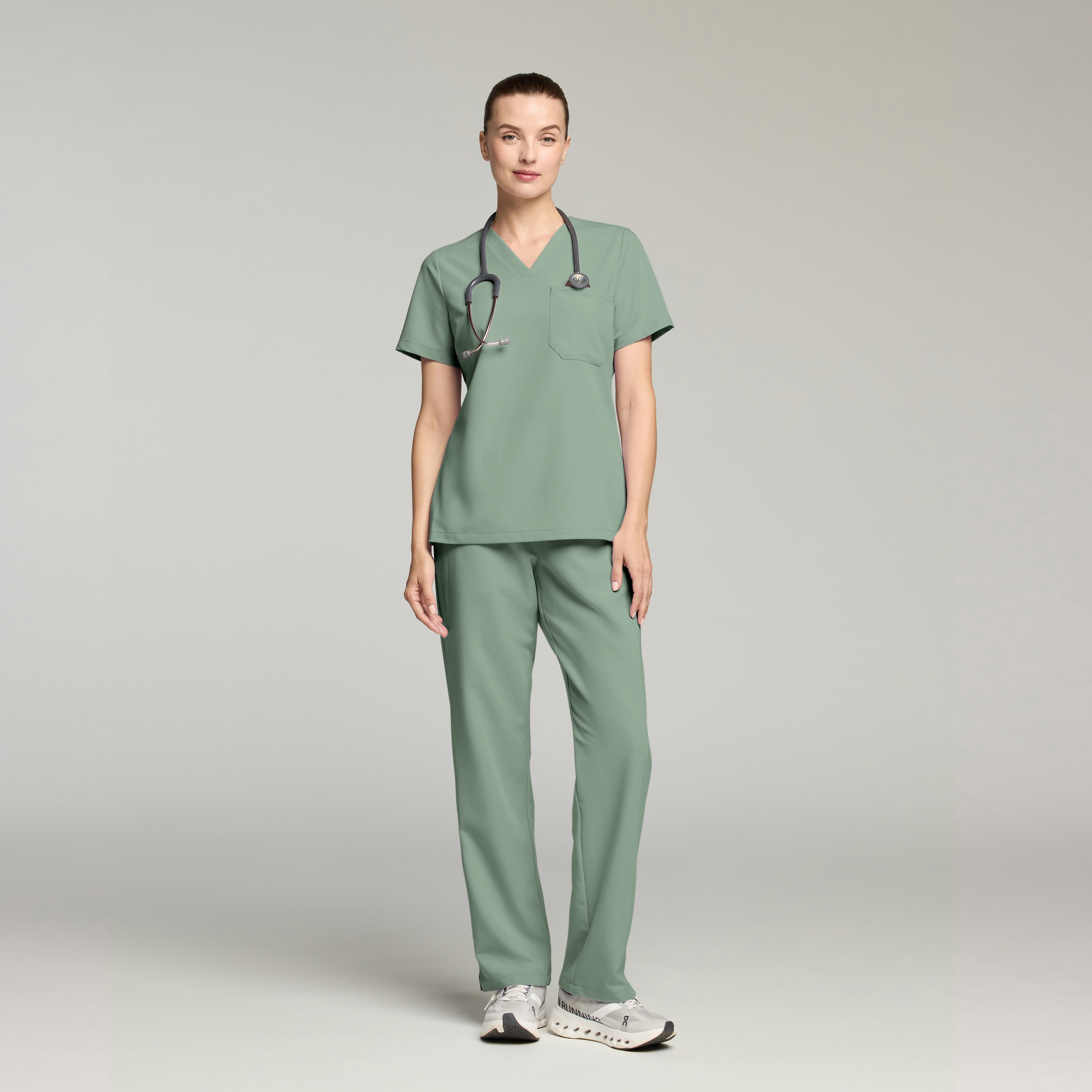 Sage Green Scrub Top scrubs outfit