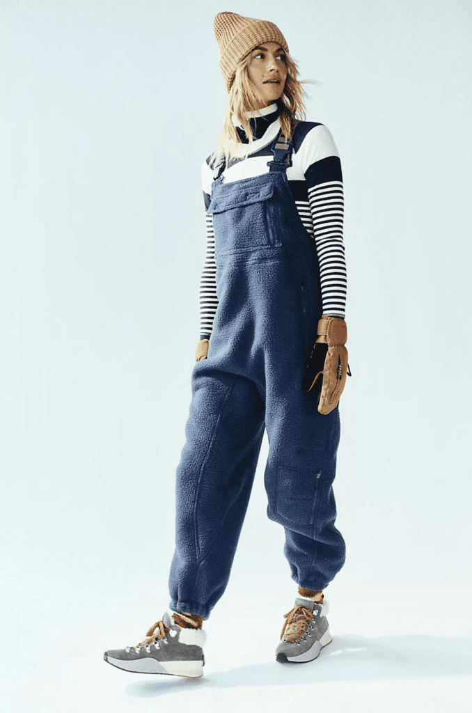 Bib Salopettes with Adjustable Suspenders skiing outfit