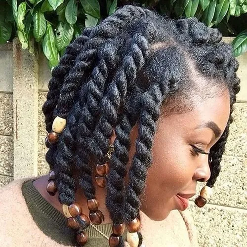 Mini Twists with Beaded Ends hairstyle photo