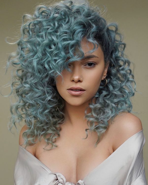 Midnight Blue Curls hairstyle photo