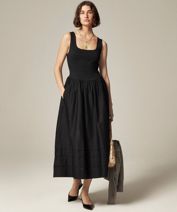 Black Maxi Dress for Golden Hour photoshoot outfit