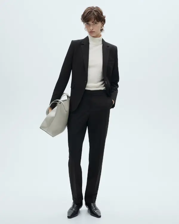 Sophisticated All-Black Blazer Ensemble black outfit